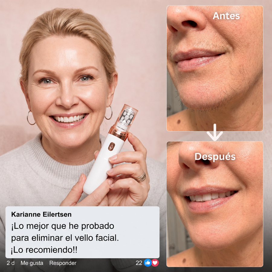 Epimax - Depiladora facial eléctrica rotativa
