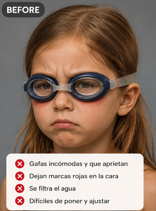 Gafas de natación de última generación para niños.